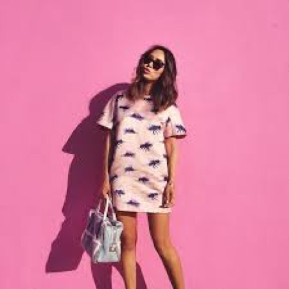 MSGM Dresses & Skirts - Beautiful printed duchess silk mini dress